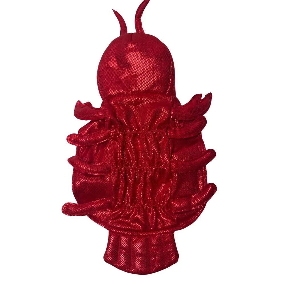 Red Lobster Pet Costume XS Metallic Shimmer Halloween Dog Cat 82958-0035